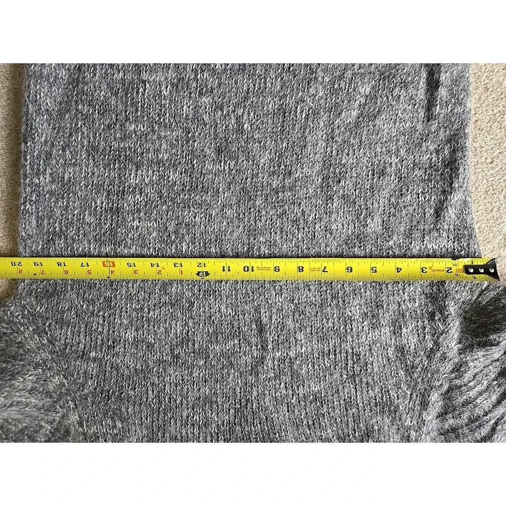 Vintage Pierre Cardin Gray Knit Wool‎ Blend Sweater Size M Unisex